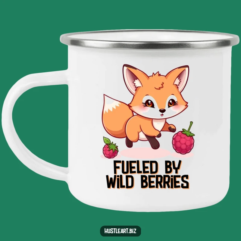 Funny Fox Campfire Mug: Playful Hunter's Outdoor Humor!