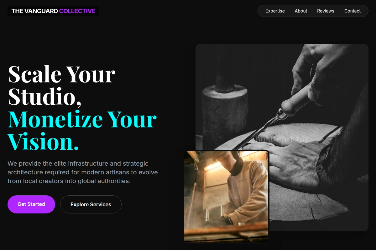 Premium Art Studio Website Design