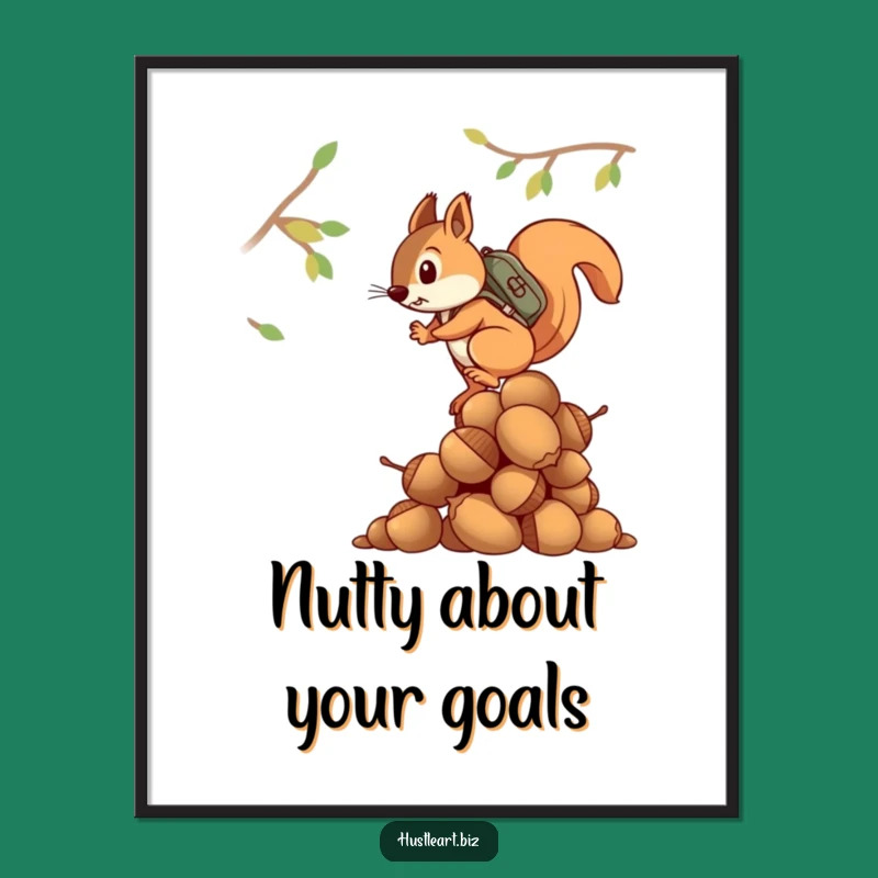 Funny Free Printable Wall Art: Determined Squirrel Climber, Hilarious Downloadable Decor!