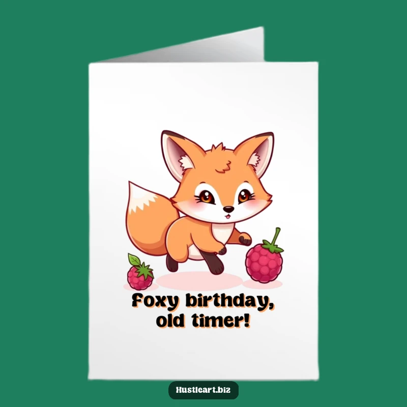 Free Printable Birthday Card: Fox's Berry Chase, Energetic Downloadable Gift!