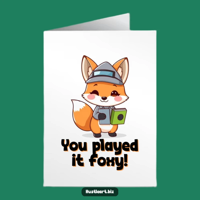 Free Printable Fox Business Congrats Card: Chic Downloadable Art for Promotions