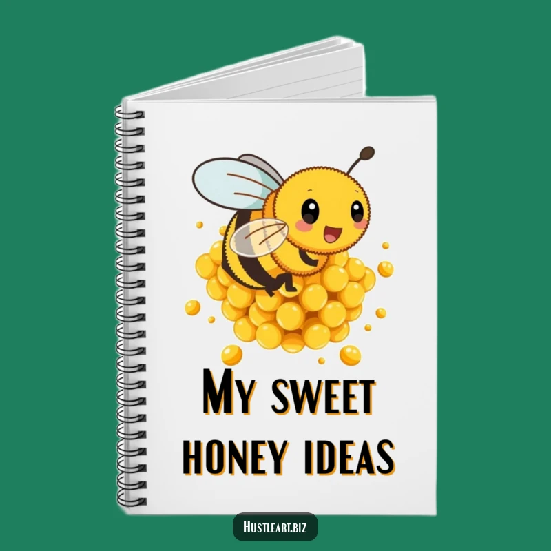 Funny Busy Bee Planner Notebook: Energetic Honeycomb Goals Funny Gift!
