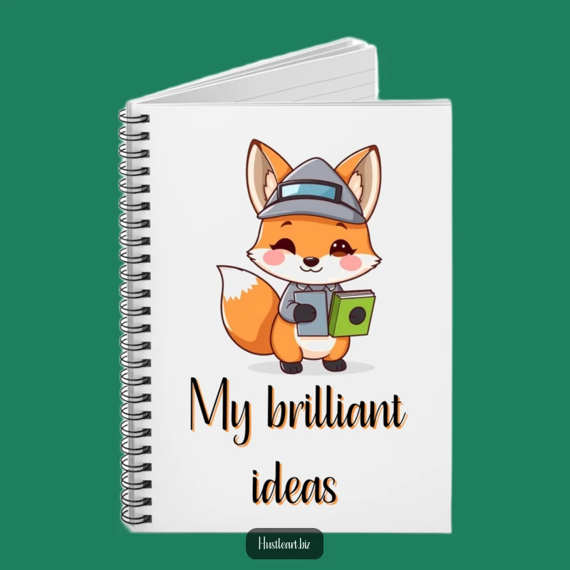 Funny Fox Business Hat Notebook: Jot Down Ideas with Wit, Perfect Funny Gift