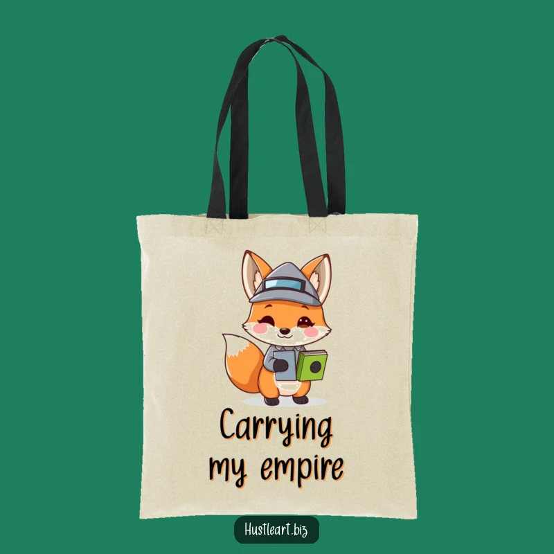 Funny Fox Business Hat Tote Bag: Carry Your Smarts, Perfect Funny Gift